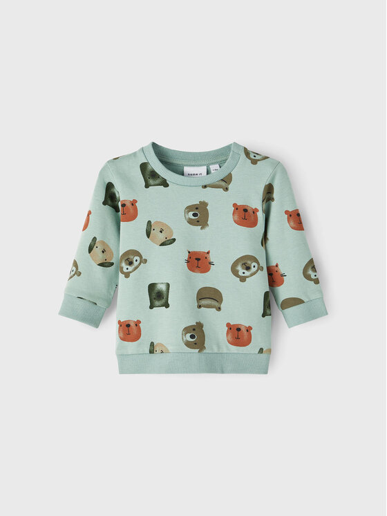 NAME IT NAME IT Felpa 13206857 Verde Regular Fit