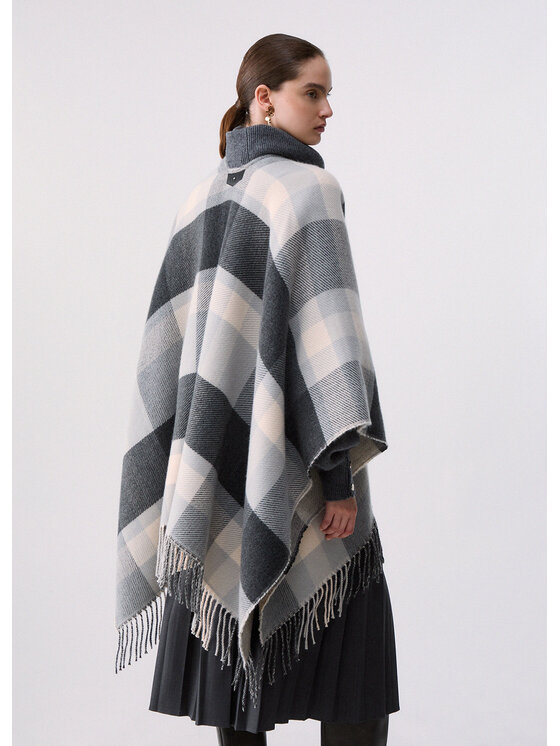 Liu Jo Liu Jo Poncho 2F6041T274209012 Grigio Regular Fit
