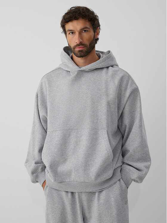 4F 4F Bluza casual Szary jasny Oversize