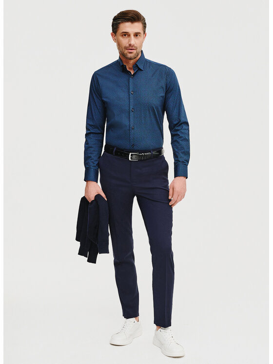 Pako Lorente Pako Lorente Koszula P25SF-1X-044 Niebieski Slim Fit