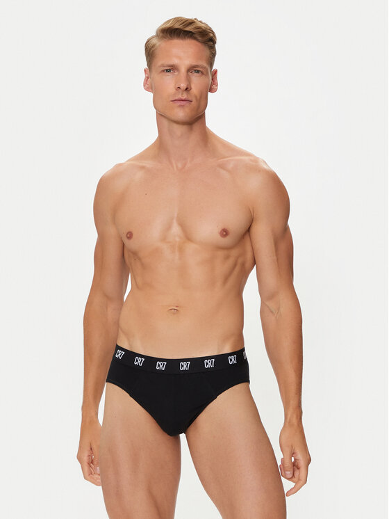 Cristiano Ronaldo CR7 Cristiano Ronaldo CR7 Set di 3 slip Main Basic Brief 3-Pack 8100-66-900 Nero