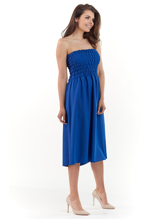Awama Awama Vestito estivo L070 Blu Basic Fit