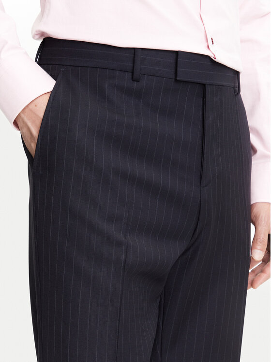 BOSS BOSS Garnitur H-Huge 50546121 Granatowy Slim Fit
