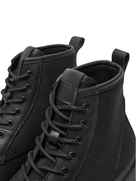 BOSS Boss Schnürstiefeletten Nebular Halb Tecvlt 50523466 Schwarz