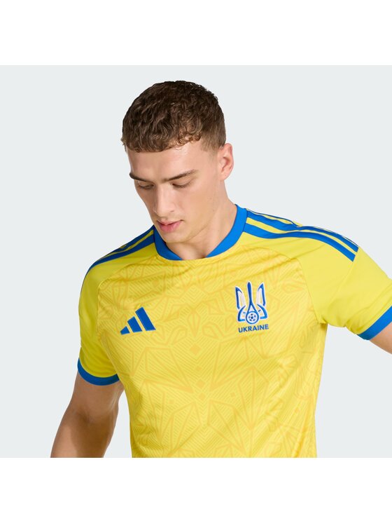 adidas adidas Koszulka techniczna Ukraine 26 Home Jersey Żółty Slim Fit