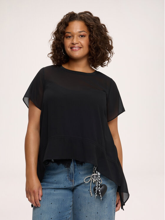 Fiorella Rubino Fiorella Rubino Blusa 2122T002508N033 Nero Over Fit