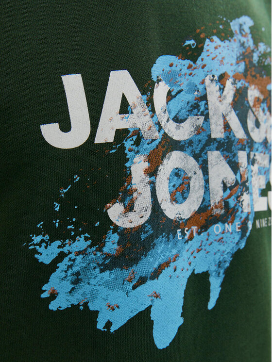 Jack & Jones Junior Jack & Jones Junior Bluza 12237210 Zielony Regular Fit