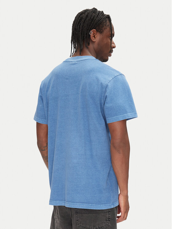 G-Star Raw G-Star Raw Tričko Overdyed D27760-C756 Modrá Regular Fit