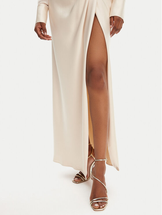 Babylon Babylon Sukienka koszulowa ED0734 Beżowy Regular Fit