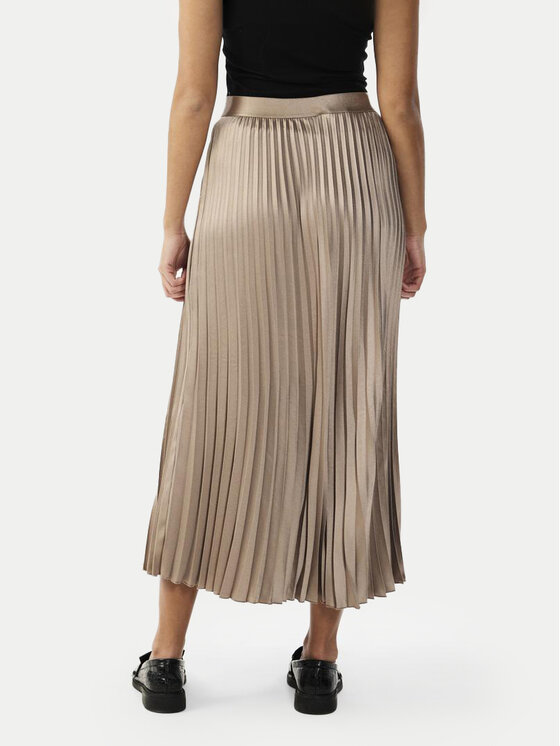 YAS YAS Plesirana suknja Celine 26032184 Bež Regular Fit