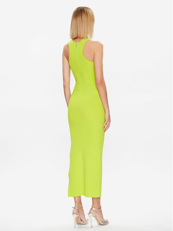 MICHAEL Michael Kors MICHAEL Michael Kors Džemper haljina MS381M033D Zelena Slim Fit