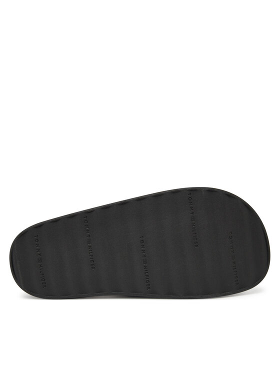 Tommy Hilfiger Tommy Hilfiger Şlapi Platform Monogram Poolslide FW0FW08526 Negru