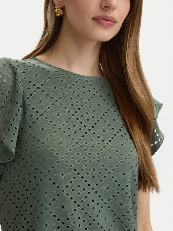 Vero Moda Vero Moda Blúzka Tassa 10286067 Zelená Loose Fit