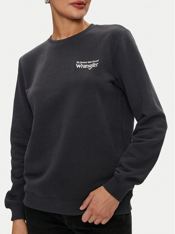 Wrangler Wrangler Bluza 112356510 Czarny Regular Fit