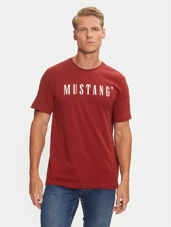 Mustang Mustang T-Shirt Austin 1014695 Rot Regular Fit