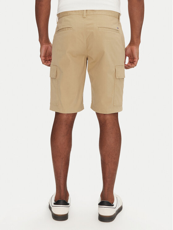 Tommy Jeans Tommy Jeans Pantaloncini di tessuto Scanton DM0DM21949 Beige Regular Fit