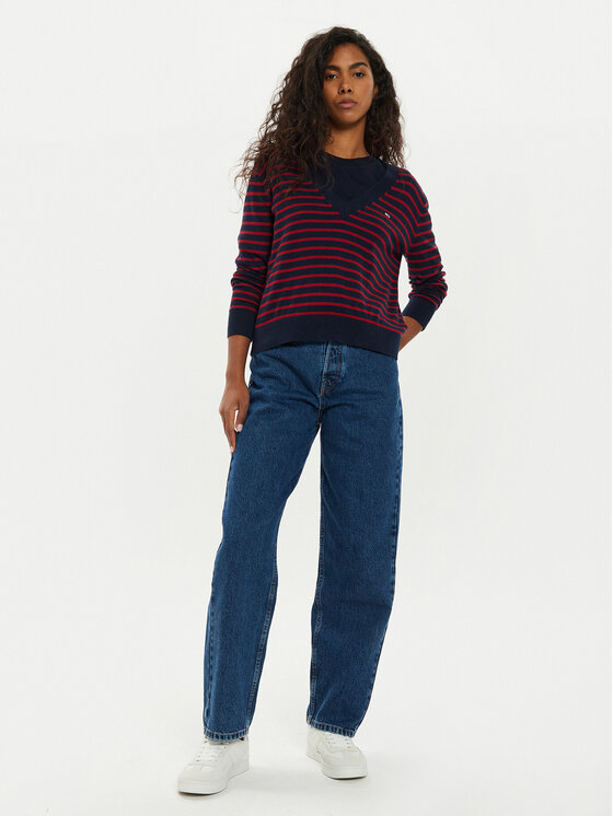 Tommy Jeans Tommy Jeans Sweter Essential DW0DW18670 Kolorowy Regular Fit