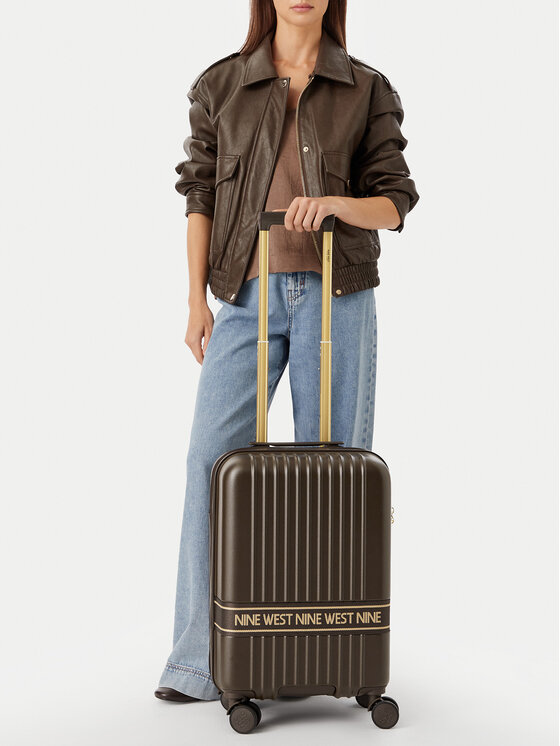 Nine West Nine West Rankinio bagažo lagaminas CEO-NW-S-001-10 Tamsiai ruda