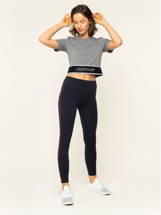 Calvin Klein Performance Calvin Klein Performance Tamprės Logo Gym 00GWH9L612 Tamsiai mėlyna Slim Fit