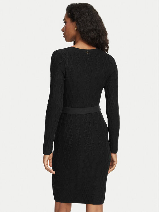 Guess Guess Плетена рокля W6BK62 Z1567 Черен Regular Fit