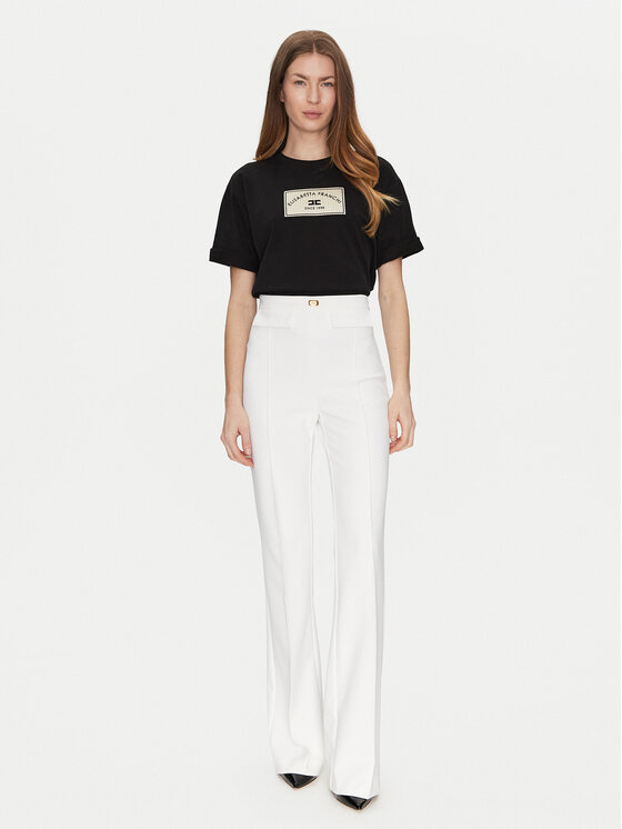 Elisabetta Franchi Elisabetta Franchi T-shirt MA-035-51E2-V170 Nero Regular Fit