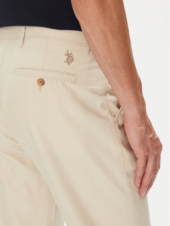 U.S. Polo Assn. U.S. Polo Assn. Chinosy MUP3610 Beżowy Slim Fit