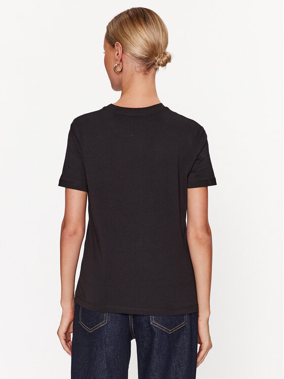 Just Cavalli Just Cavalli Marškinėliai 75PAHF01 Juoda Regular Fit