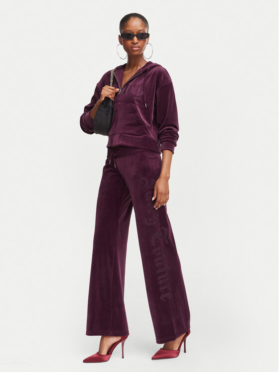 Juicy Couture Juicy Couture Dressipüksid Old Gothic JCWBJ226334 Lilla Regular Fit
