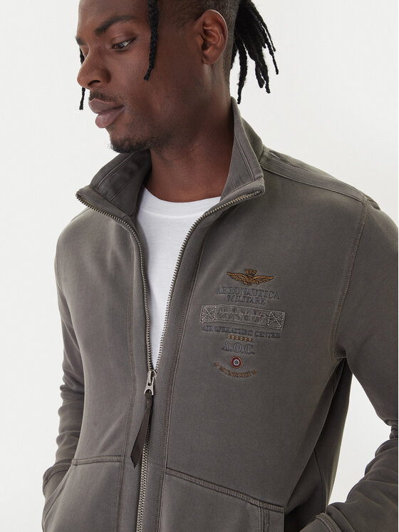 Aeronautica Militare Aeronautica Militare Mikina 252FE2055UF00665 Sivá Regular Fit