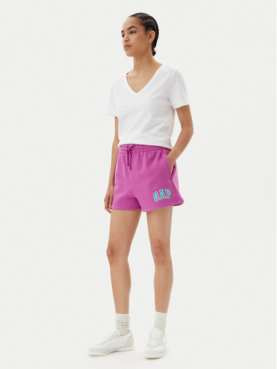 Gap Gap Szorty sportowe 769323-07 Różowy Regular Fit