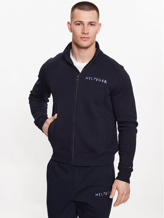 Tommy Hilfiger Bluză MW0MW32357 Bleumarin Regular Fit