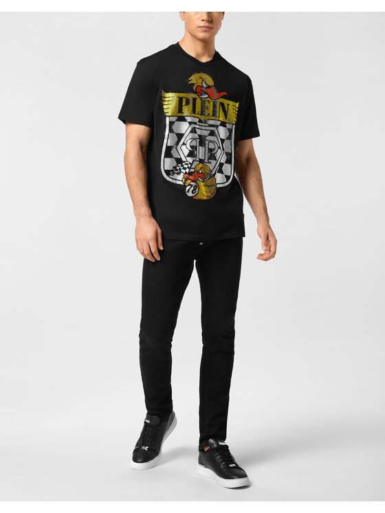 PHILIPP PLEIN PHILIPP PLEIN T-Shirt 23519 Czarny Regular Fit