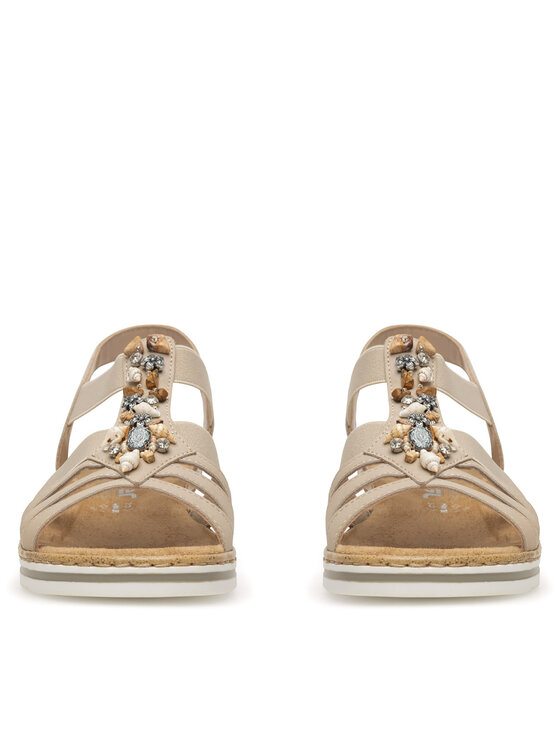 Rieker Rieker Sandalen V0649-62 Beige
