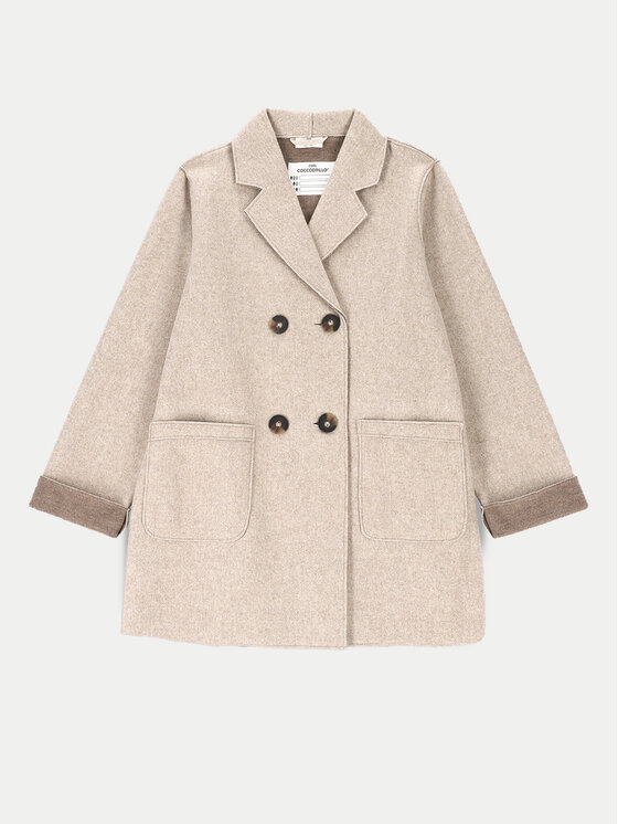 Coccodrillo Coccodrillo Cappotto di transizione ZC4151301RGJ Beige Regular Fit