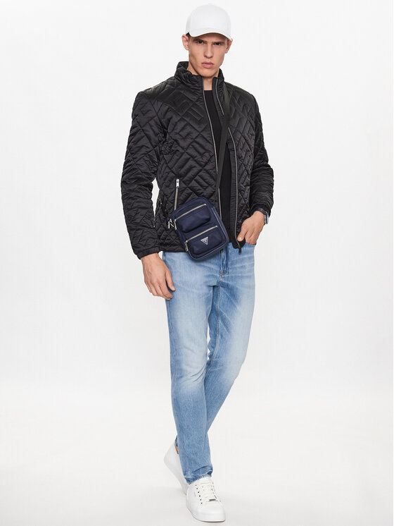Guess Guess Μπουφάν μεταβατικό M3YL11 WFHN2 Μαύρο Regular Fit