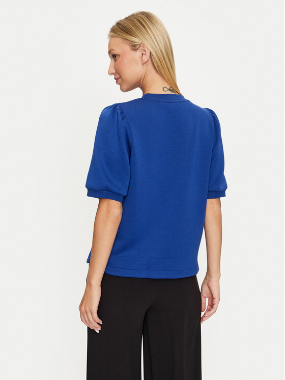 Vila Vila Bluză Reflect 14097562 Albastru Loose Fit