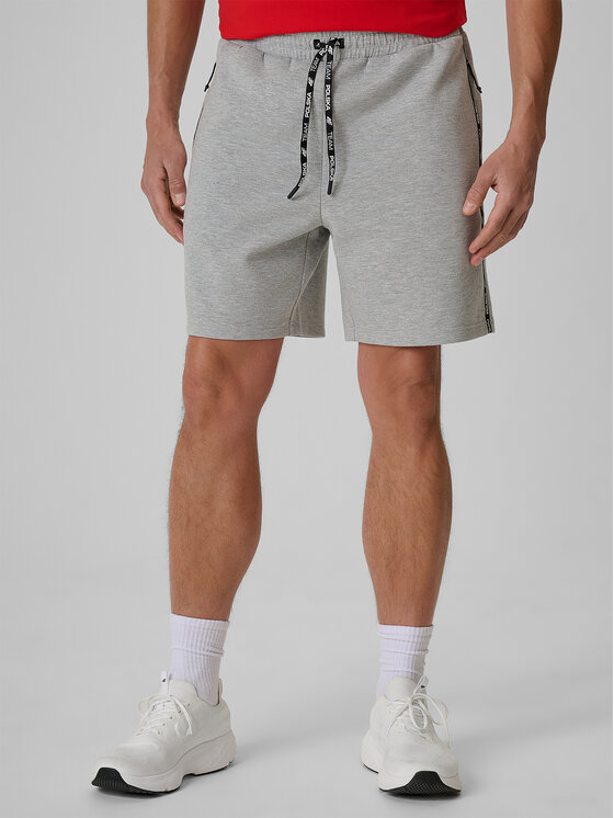 4F 4F Szorty sportowe STREFA KIBICA Szary jasny Regular Fit