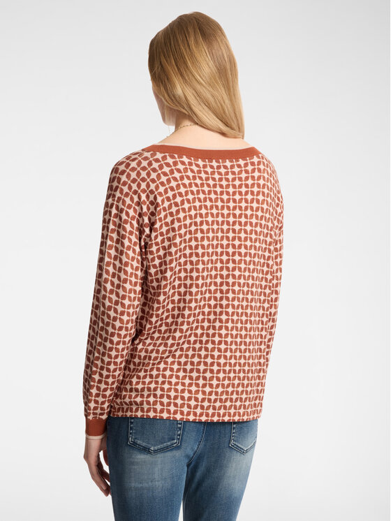 Elena Mirò Elena Mirò Cardigan M408Z000533N0S4 Marrone Boxy Fit