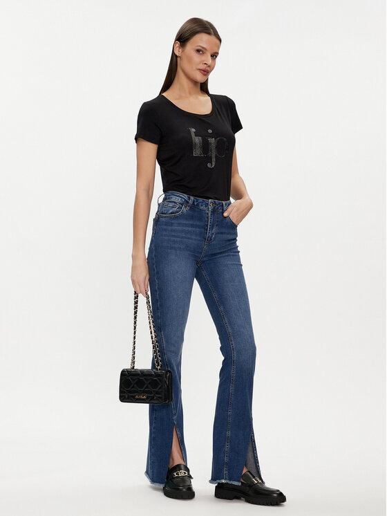 Liu Jo Liu Jo Tricou VA4227 JS360 Negru Regular Fit