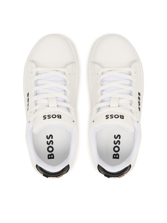 BOSS BOSS Sneakersy J53248 M Biela