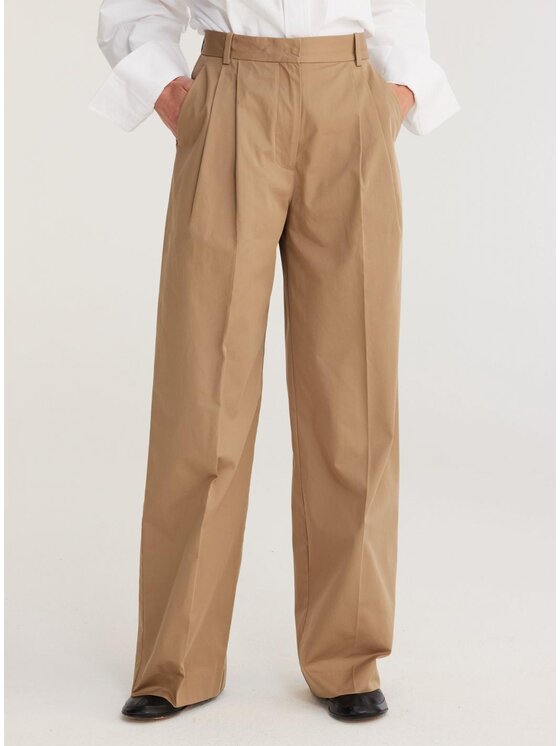 Róhe Róhe Pantaloni chino 410-30-067-095 Beige Regular Fit
