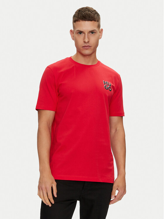HUGO Hugo T-shirt Dimoniti 50522434 Crvena Regular Fit