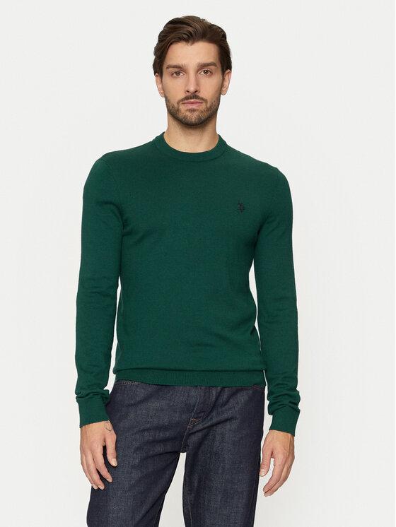U.S. Polo Assn. U.S. Polo Assn. Džemper MUP2961 Zelena Regular Fit
