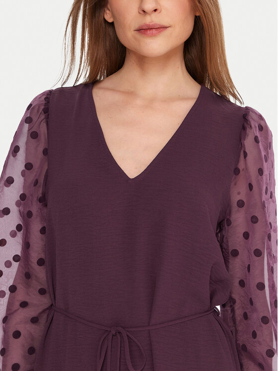 Vero Moda Vero Moda Коктейлна рокля Alva 10337473 Виолетов Regular Fit