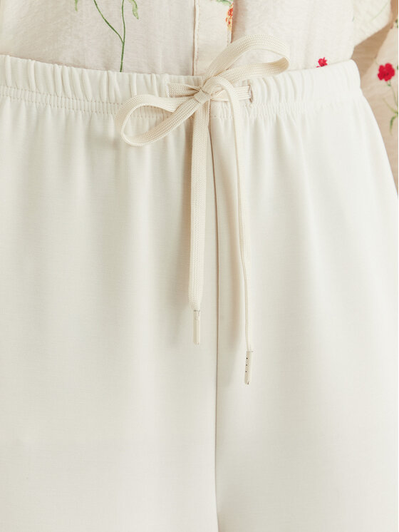 ONLY ONLY Kalhoty z materiálu Maya 15369156 Béžová Loose Fit
