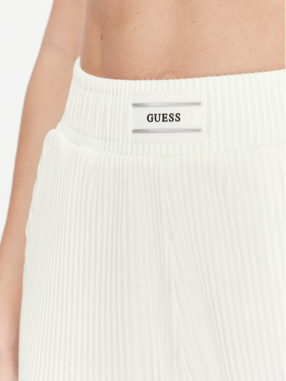 Guess Guess Spodnie dresowe Aislin V4RB01 KC2T0 Biały Regular Fit