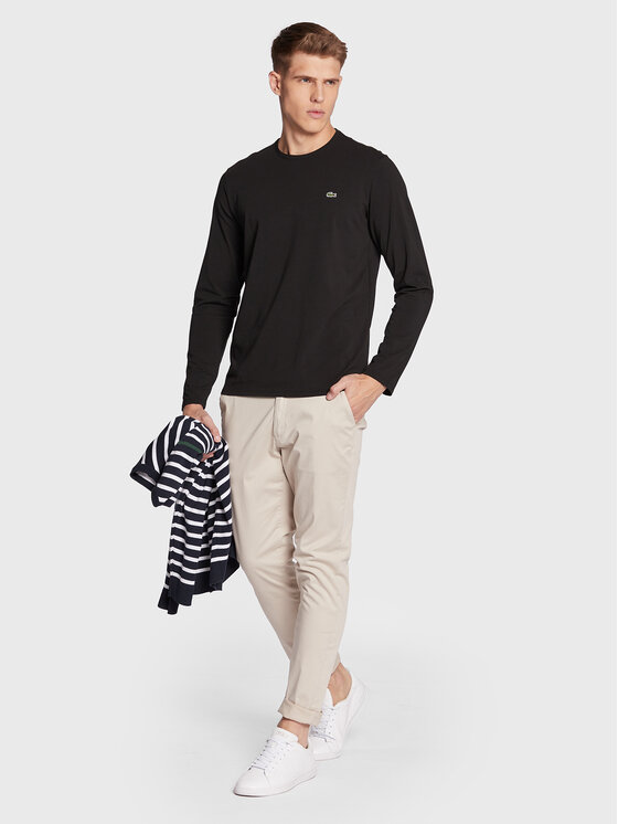Lacoste Lacoste Longsleeve TH0990 Μαύρο Regular Fit
