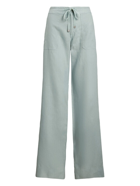 LAUREN RALPH LAUREN LAUREN RALPH LAUREN Kalhoty z materiálu 200735136021 Světle modrá Regular Fit