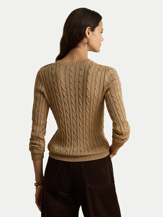 LAUREN RALPH LAUREN LAUREN RALPH LAUREN Pulover 200P14039500 Temno bež Regular Fit