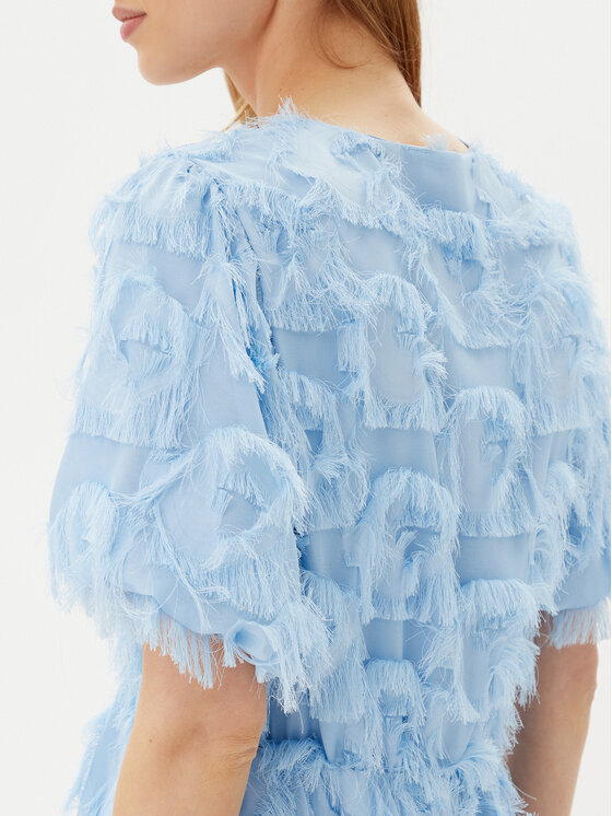 YAS YAS Sukienka koktajlowa Pazylla 26037234 Błękitny Loose Fit
